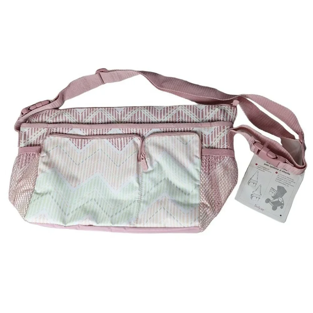 Thirty-one Cargo Thermal Clip Bag Stroller Attachment Pink Pastel Girl Accessory